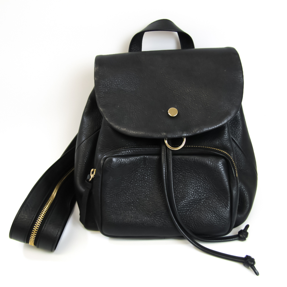 Jimmy Choo Women's Leather Backpack Black Gem